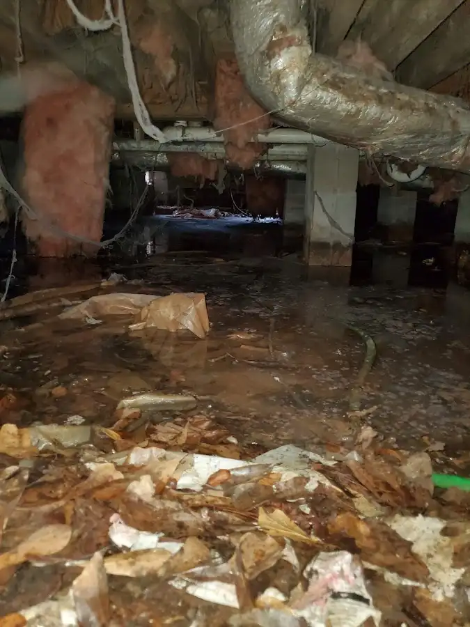 Crawl space flood assessment for Commercial Water Damage Restoration in Sylvania